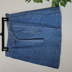GAP Jean Wrap Belted Skirt No Pockets 2